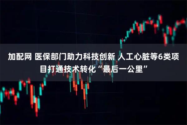 加配网 医保部门助力科技创新 人工心脏等6类项目打通技术转化“最后一公里”