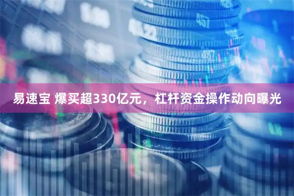 易速宝 爆买超330亿元，杠杆资金操作动向曝光